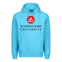 Ocean Blue academy of art, college design Premium Hoodie - linhVisuals