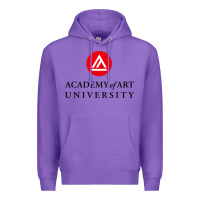 Purple academy of art, college design Premium Hoodie - linhVisuals