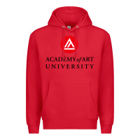 Red academy of art, college design Premium Hoodie - linhVisuals