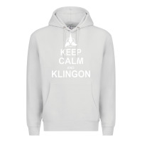 Dove Grey keep calm and klingon Premium Hoodie - linhVisuals