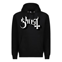 Black ghost Premium Hoodie - linhVisuals