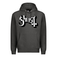 Charcoal Heather ghost Premium Hoodie - linhVisuals
