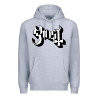 Heather Grey ghost Premium Hoodie - linhVisuals
