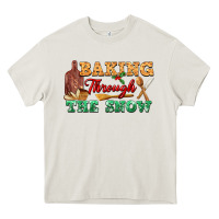Cream baking through the snow Heavy Core Tee - FaDigitalArtStudio