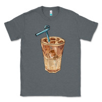 Charcoal Heather iced latte Classic Tee - BarkalooDesign