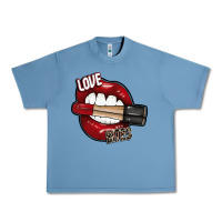 Pebble Blue Love Bites Urban Heavy Tee - SublimationCraftShop