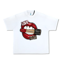 White Love Bites Urban Heavy Tee - SublimationCraftShop