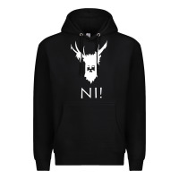 Black knights who say ni Premium Hoodie - linhVisuals