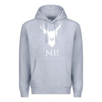 Heather Grey knights who say ni Premium Hoodie - linhVisuals
