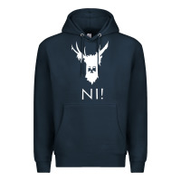 Navy knights who say ni Premium Hoodie - linhVisuals