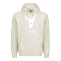Oatmeal Heather knights who say ni Premium Hoodie - linhVisuals