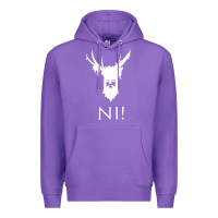 Purple knights who say ni Premium Hoodie - linhVisuals