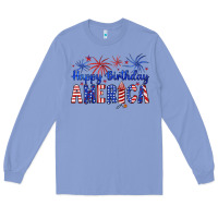 Colony Blue happy birthday america Long Sleeve Tee - Artiststas