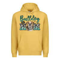 Antique Gold bulldog mom Premium Hoodie - BarkalooDesign