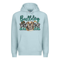 Blue Mist bulldog mom Premium Hoodie - BarkalooDesign