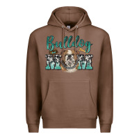 Chestnut bulldog mom Premium Hoodie - BarkalooDesign