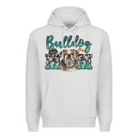 Dove Grey bulldog mom Premium Hoodie - BarkalooDesign