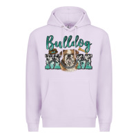 Lilac bulldog mom Premium Hoodie - BarkalooDesign