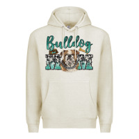 Oatmeal Heather bulldog mom Premium Hoodie - BarkalooDesign