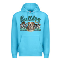 Ocean Blue bulldog mom Premium Hoodie - BarkalooDesign