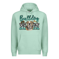 Seafoam bulldog mom Premium Hoodie - BarkalooDesign