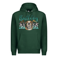 Sports Green bulldog mom Premium Hoodie - BarkalooDesign