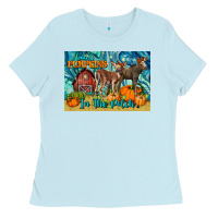 Baby Blue Cutest Pumpkins In The Patch Ladies Tee - LillyAllenDesigns