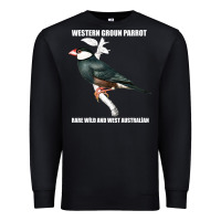Black western ground parrot rare wild and west australian Premium Sweatshirt - Bettercallsaul