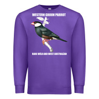 Purple western ground parrot rare wild and west australian Premium Sweatshirt - Bettercallsaul