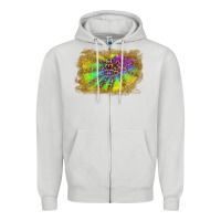 Dove Grey colorful glitter leopard background Zipper Hoodie - RanaPortraitStore