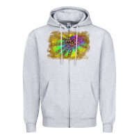 Heather Grey colorful glitter leopard background Zipper Hoodie - RanaPortraitStore