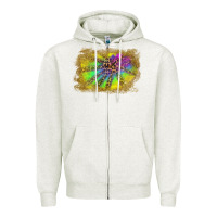 Oatmeal Heather colorful glitter leopard background Zipper Hoodie - RanaPortraitStore