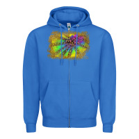 True Royal colorful glitter leopard background Zipper Hoodie - RanaPortraitStore