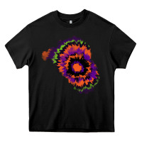 Black tie dye patch Heavy Core Tee - RanaPortraitStore
