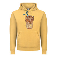 Vintage Mustard iced latte Vintage Hoodie - BarkalooDesign