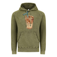 Vintage Olive iced latte Vintage Hoodie - BarkalooDesign