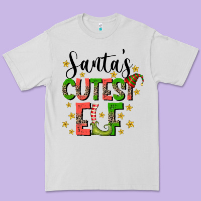 Santas Cutest Elf Premium Tee Designed By Cowhidedigitalart
