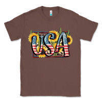 Chestnut USA 4th of July Classic Tee - FaDigitalArtStudio