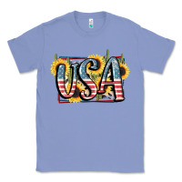 Colony Blue USA 4th of July Classic Tee - FaDigitalArtStudio