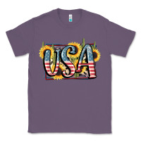 Lavender USA 4th of July Classic Tee - FaDigitalArtStudio
