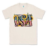 Natural USA 4th of July Classic Tee - FaDigitalArtStudio