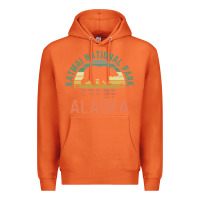 Carrot katmai national park alaska bear hiking travel nature retro pullover h Premium Hoodie - linhVisuals