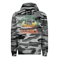 Slate Camo katmai national park alaska bear hiking travel nature retro pullover h Premium Hoodie - linhVisuals