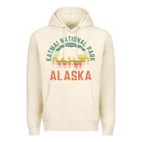 Tofu katmai national park alaska bear hiking travel nature retro pullover h Premium Hoodie - linhVisuals