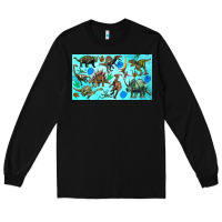 Black dinosaurs sippy cup Long Sleeve Tee - Artiststas