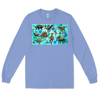 Colony Blue dinosaurs sippy cup Long Sleeve Tee - Artiststas