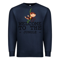 Navy Welcome To The Jungle Premium Sweatshirt - Bettercallsaul