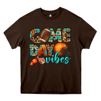 Chocolate Brown game day vibes Heavy Core Tee - BundleAndBundleShop