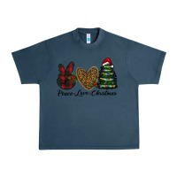 Midnight Navy peace love christmas Urban Heavy Tee - RanaPortraitStore