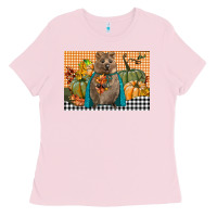 Bubblegum Pink Fall Quokka Ladies Tee - LillyAllenDesigns